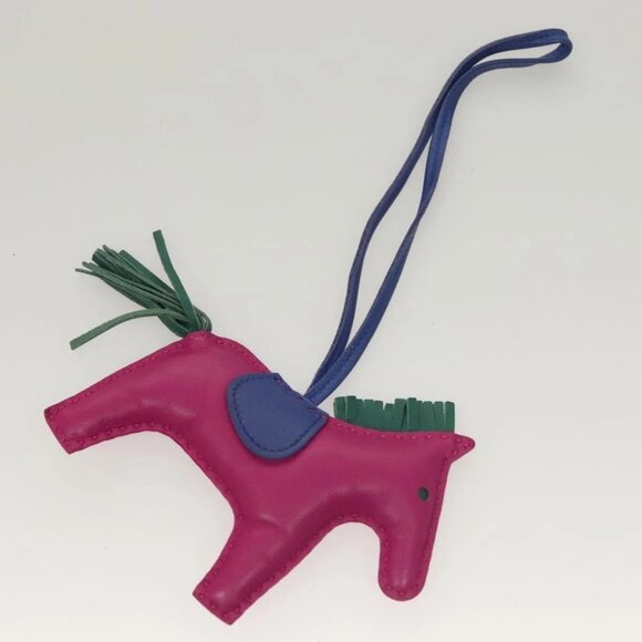 HERMES Rodeo Charm PM Leather Purple Auth - Picture 3 of 9